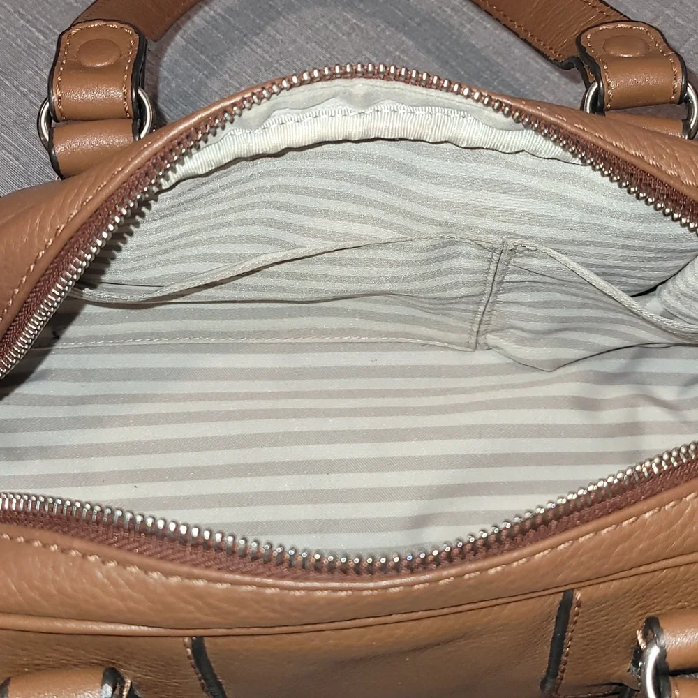 Lacoste Leather Satchel Handbag - Picture 9 of 9